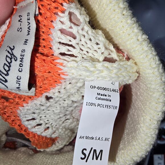 Maaji Paradiso Waves Calliope Pants Crochet Knit Thick Horizontal Stripe S/M NEW - Picture 6 of 9